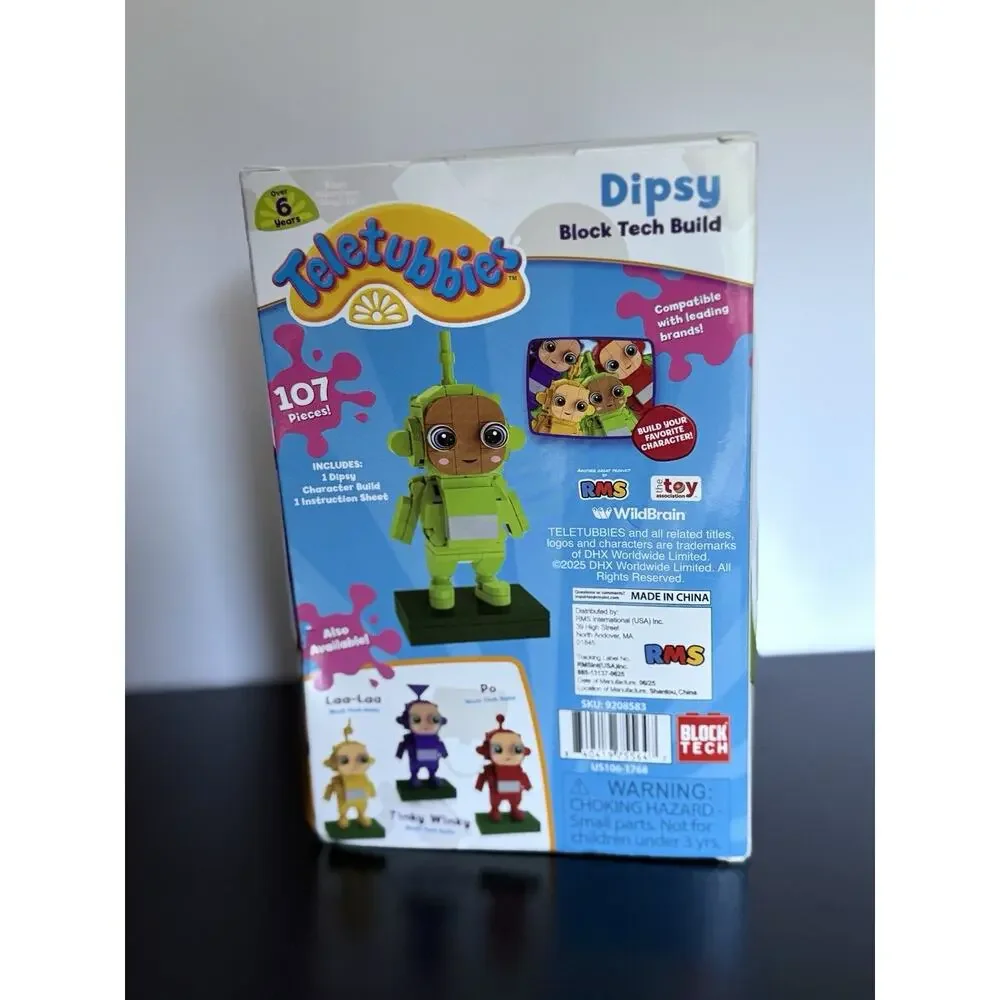 2025 Teletubbies Dipsy Block Tech Build 107 Pc Sealed RMS Compatible Brick Set